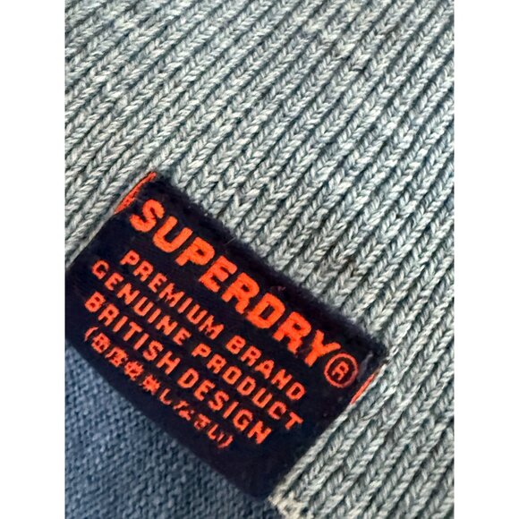 Superdry Premium Pullover Sweater Heather Blue Crewneck  XXLarge - Picture 6 of 7